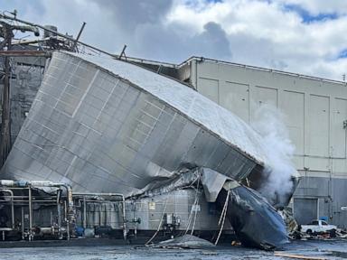 Chemical tank implosion in Washington state kills 1 and leaves 9 missing