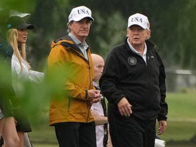 Trump says his renovation plans for a golf course will have Washington hosting a 'major' tournament