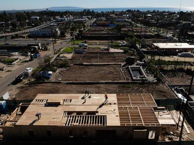 A year after LA-area wildfires destroyed thousands of homes, fewer than a dozen have been rebuilt