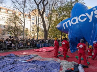 Massive balloons take shape ahead of the Macy’s Thanksgiving Day Parade