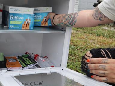 Old newspaper boxes are being used to distribute the overdose reversal drug Narcan