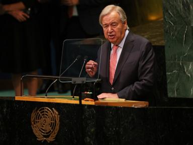 UN chief says power has polarized the world and urges leaders to cooperate
