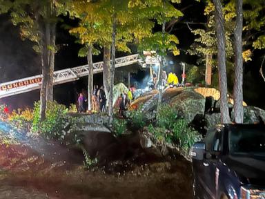 Child trapped between boulders for 9 hours rescued by firefighters in New Hampshire