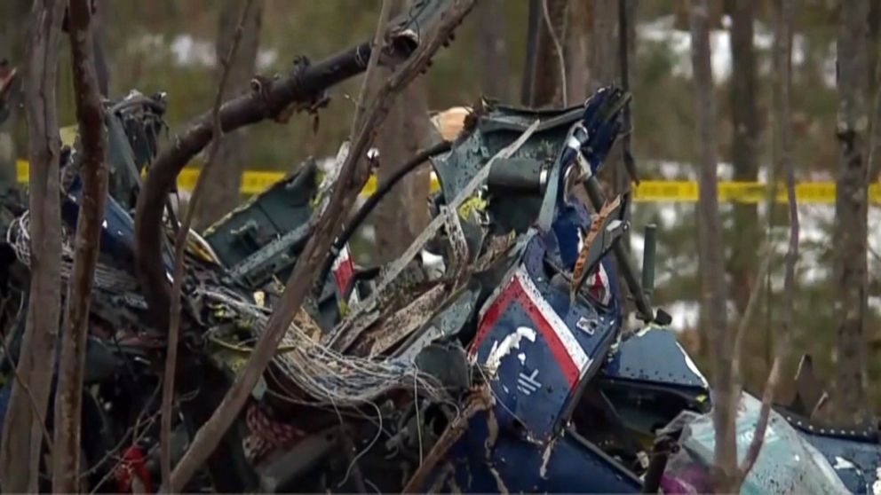 PHOTO: Three people were killed in a helicopter crash near Hazelhurst, Wis., officials said, April 26, 2018.