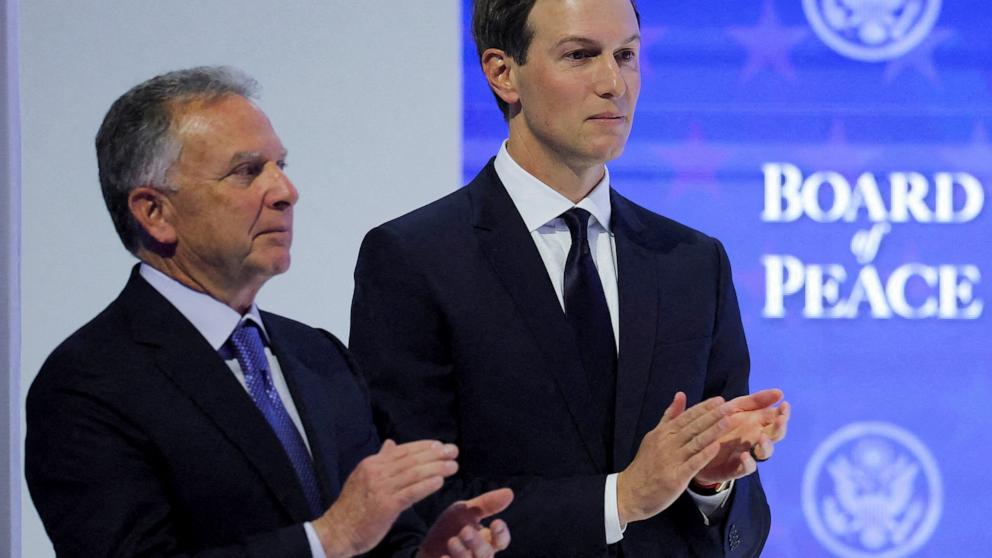 PHOTO: President Donald Trump's son-in-law, Jared Kushner in Davos, Switzerland, Jan. 22, 2026. 