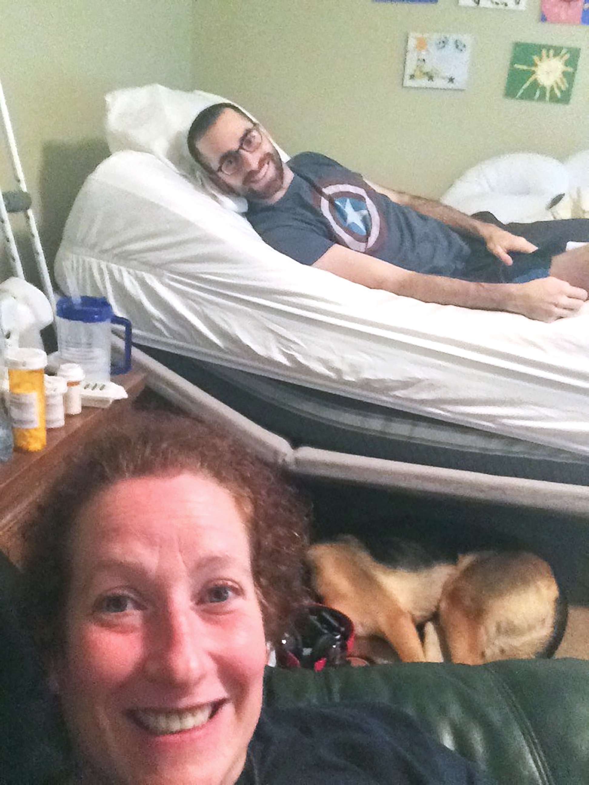 PHOTO:  Alane Levy of Atlanta, Georgia, came to care for Josh Libman and his family after seeing a post on Facebook about his fight with cancer this summer.