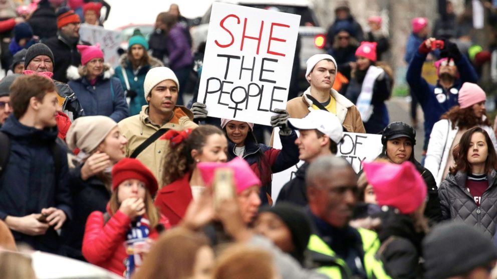 Women S March 2019 Thousands Of Protesters Across Us
