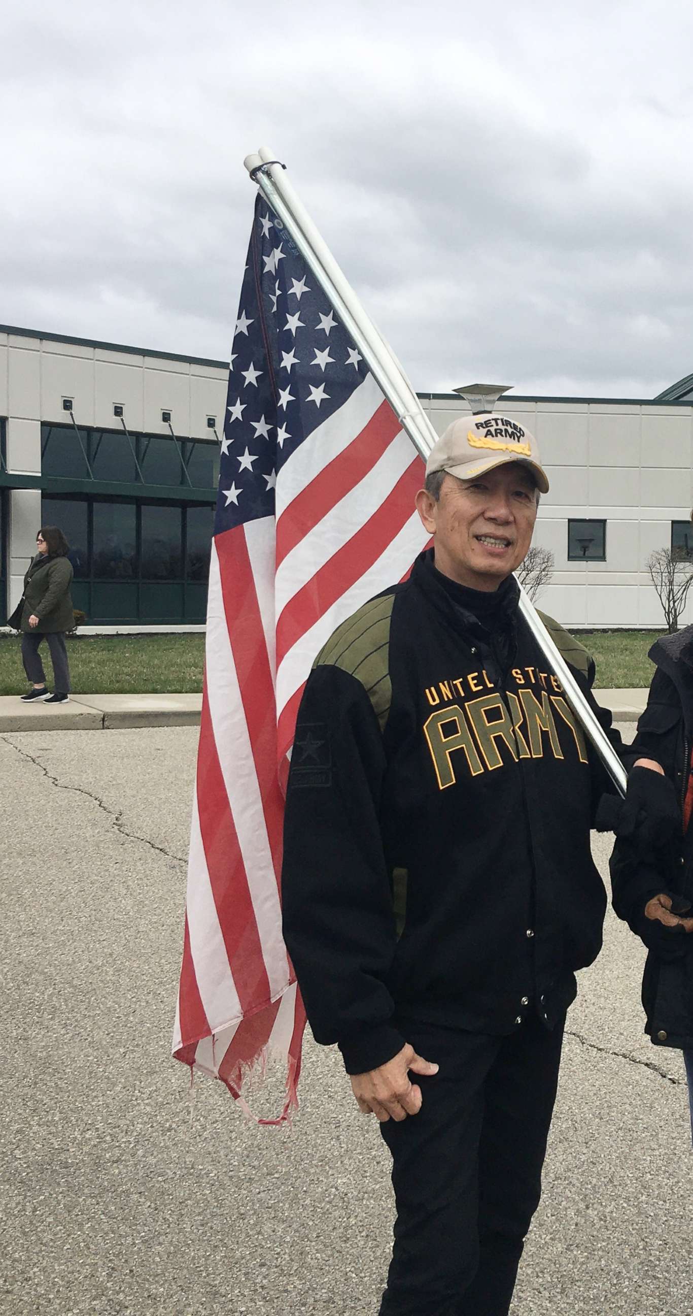 PHOTO: Lee Wong, a Westchester, Ohio board member, shared this photo of himself wearing his U.S. Army jacket and hat.