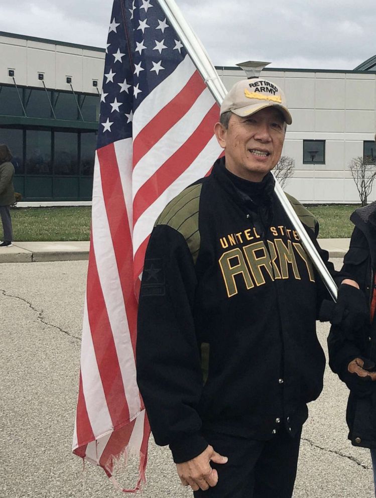 PHOTO: Lee Wong, a Westchester, Ohio board member, shared this photo of himself wearing his U.S. Army jacket and hat.