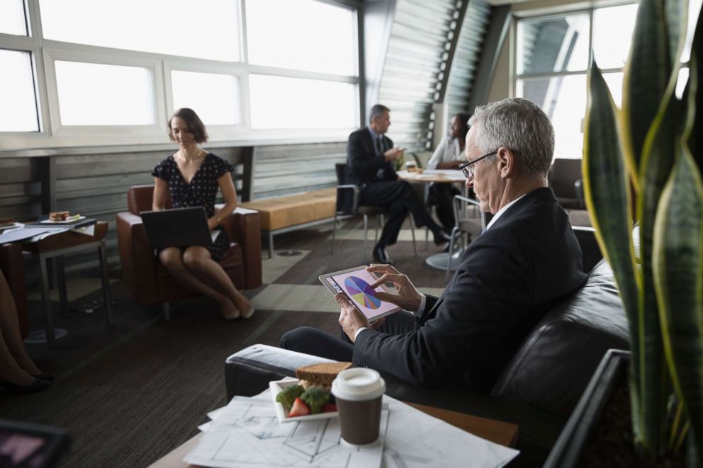 PHOTO: A businessman using a digital tablet in an undated stock photo. 