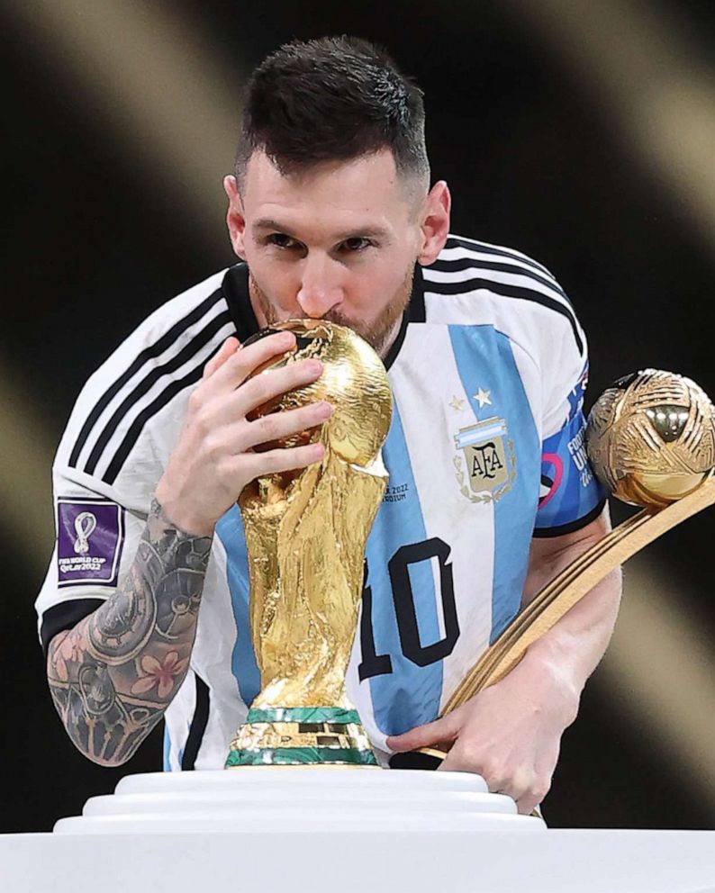 Messi Kiss to FIFA Cup 2022 Wallpaper HD Sports 4K Wallpapers Images  Photos and Background  Wallpapers Den