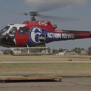 Chopper 6, which is operated by Philadelphia ABC station WPVI, went down in a wooded area in southern New Jersey on Tuesday night.