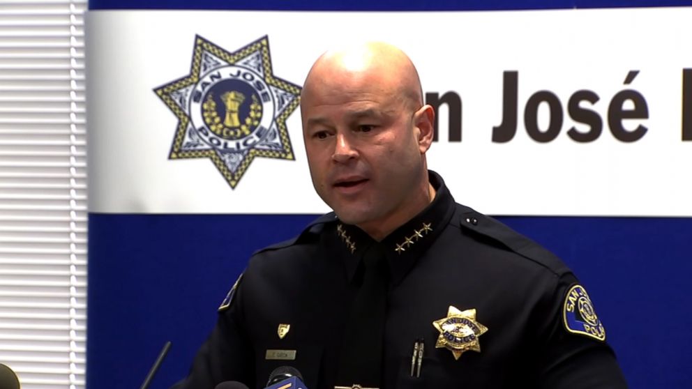 PHOTO: San Jose Police Chief Eddie Garcia speaks to the media about the fatal shooting of Jennifer Vasquez, 24, in San Jose, Calif., Dec. 25, 2018.