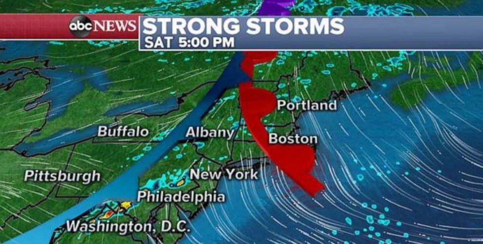 PHOTO: Strong storms could hit the Northeast.