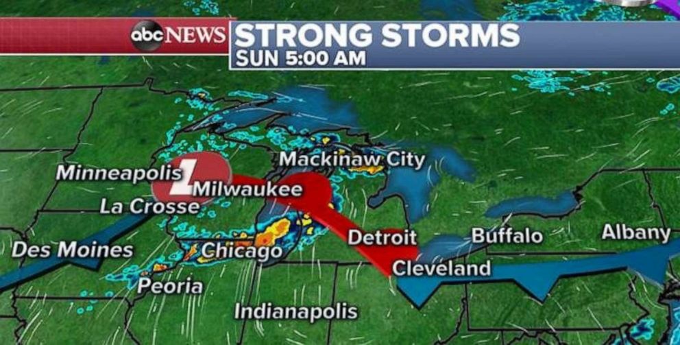 PHOTO: Strong storms develop.