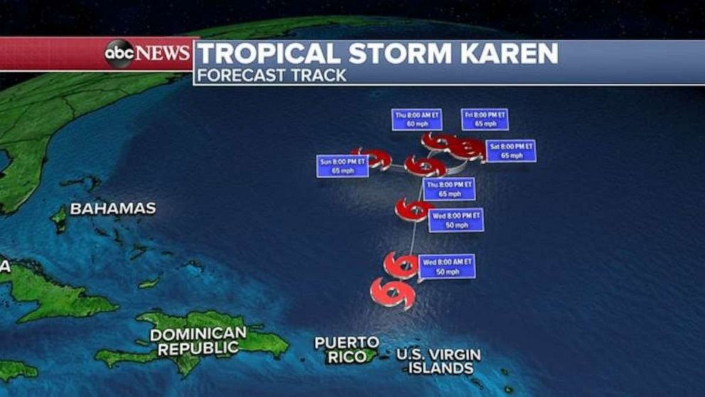 PHOTO: Tropical Storm Karen