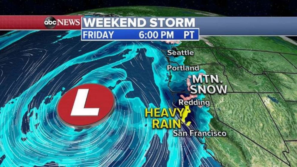 PHOTO: Weekend storm Friday 6 p.m.