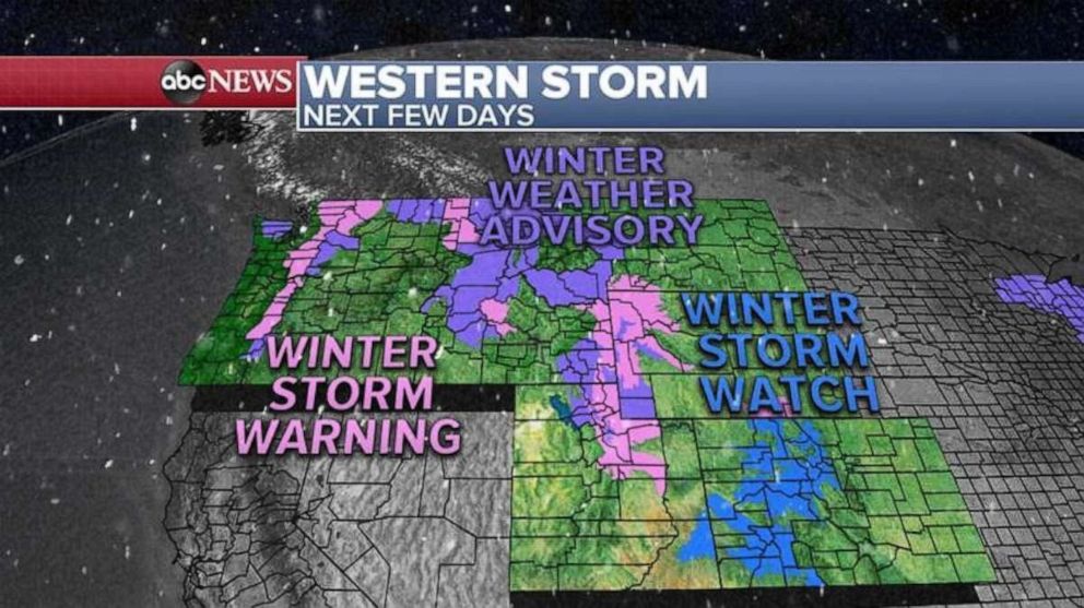 PHOTO: Western storm: Next few days