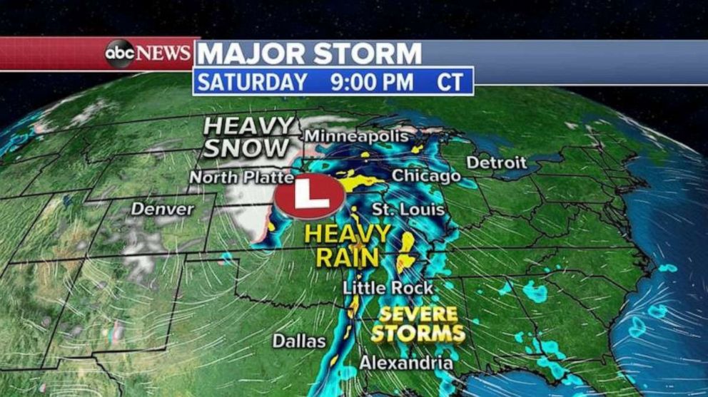 Major storm moving east with heavy snow, severe thunderstorms - Good ...