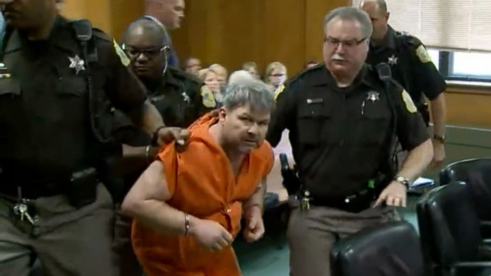 PHOTO: Several dramatic outbursts by accused Kalamazoo, Michigan, gunman Jason Dalton caused one of his alleged victims to cry hysterically on the stand, May 20, 2016.