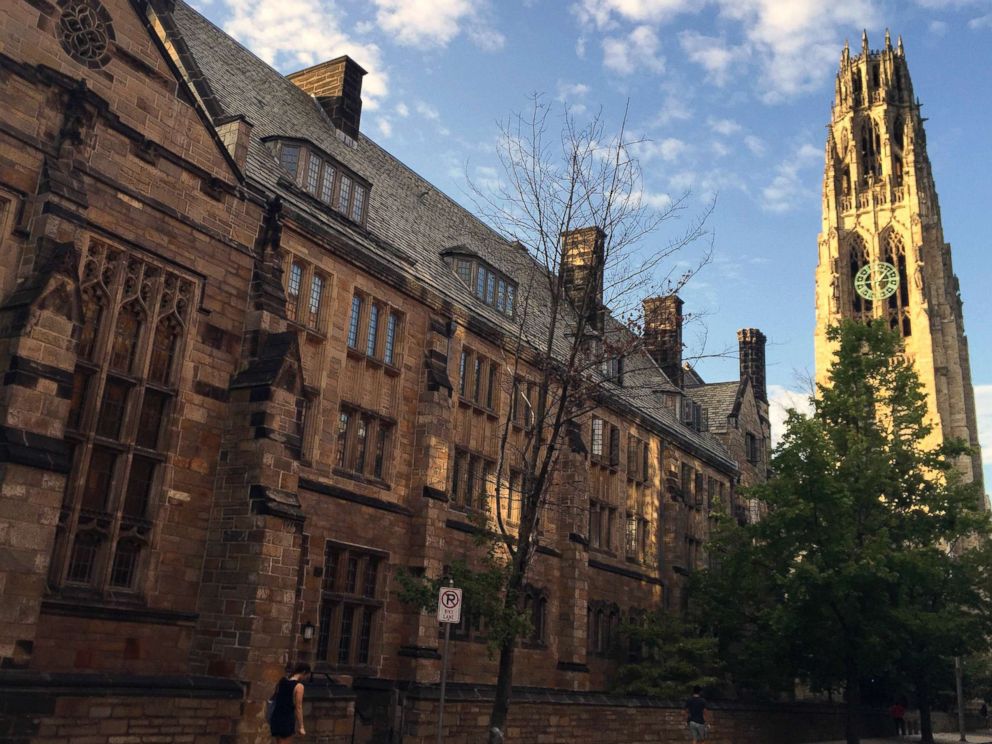 PHOTO: Harkness Tower sits on the Yale University campus in New Haven, Conn., Sept. 9, 2016.