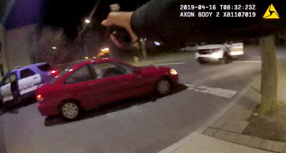 PHOTO: Body camera video shows the shooting of an unarmed woman by two Connecticut police officers earlier this week.