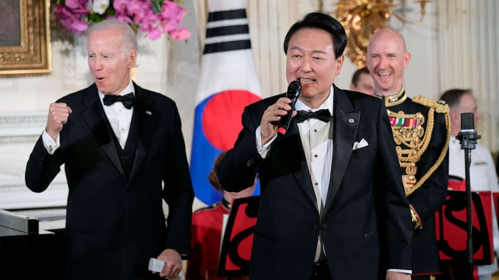 South Korea’s President Yoon Suk Yeol stole the show with his rendition of Don McClean’s “American Pie.”