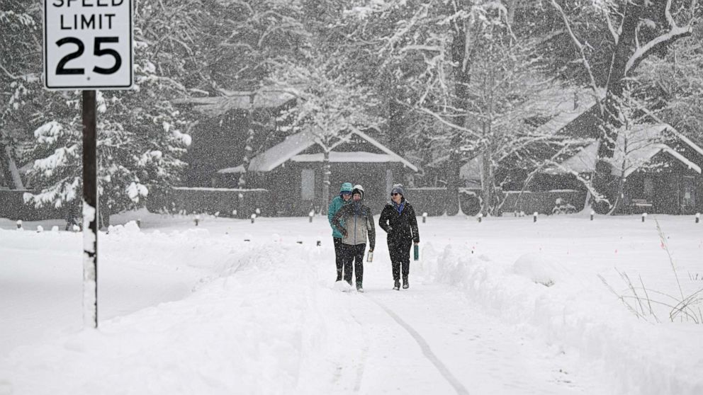 Yosemite National Park closed indefinitely due to 15 feet of snow in