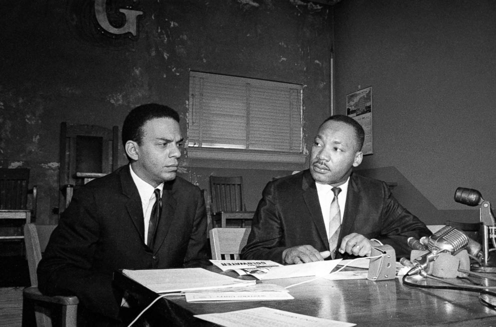 PHOTO: Andrew Young and Dr. Martin Luther King at Press Conference, Nov. 2, 1964.