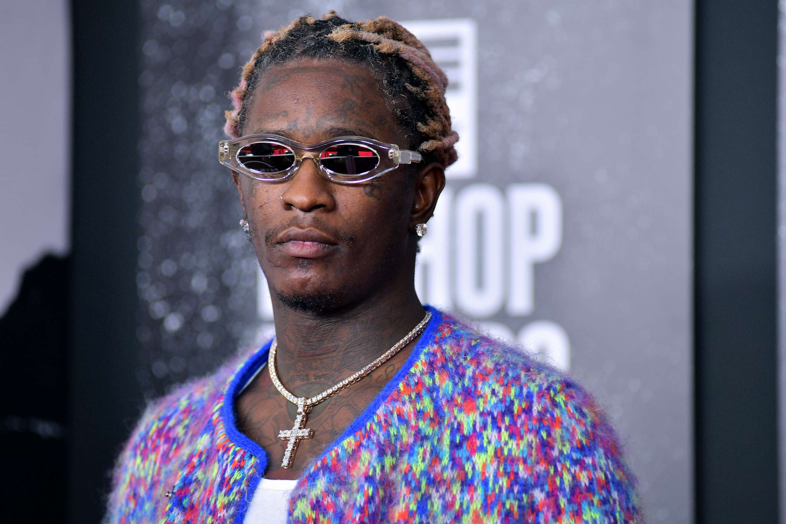 PHOTO: In this Oct. 1, 2021, file photo, Young Thug attends the 2021 BET Hip Hop Awards at Cobb Energy Performing Arts Center in Atlanta.