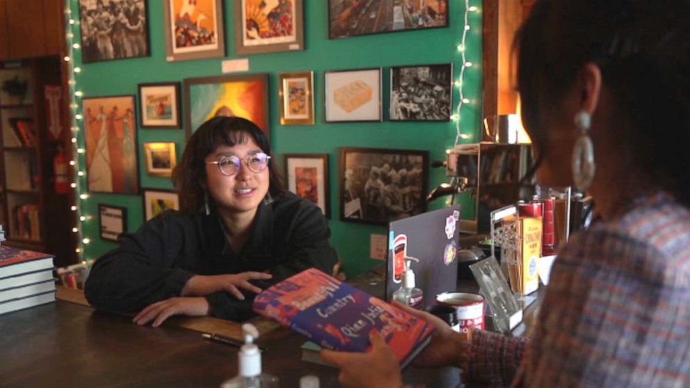 PHOTO: Lucy Yu decided to open her bookstore, Yu and Me Books, as a way to amplify AAPI and immigrant authors across the country.