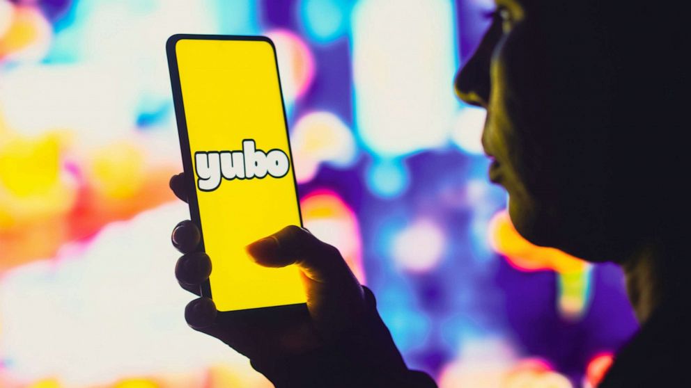 PHOTO: A photo illustration shows the Yubo logo displayed on a smartphone screen. 