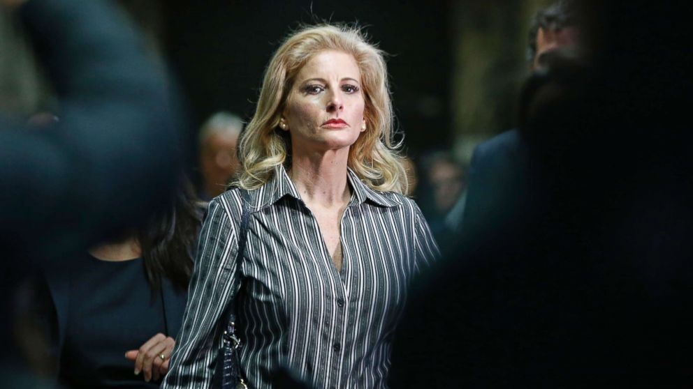 PHOTO: Summer Zervos, who is suing President Donald Trump in a defamation lawsuit, leaves Manhattan Supreme Court after a hearing in New York, Dec. 5, 2017.
