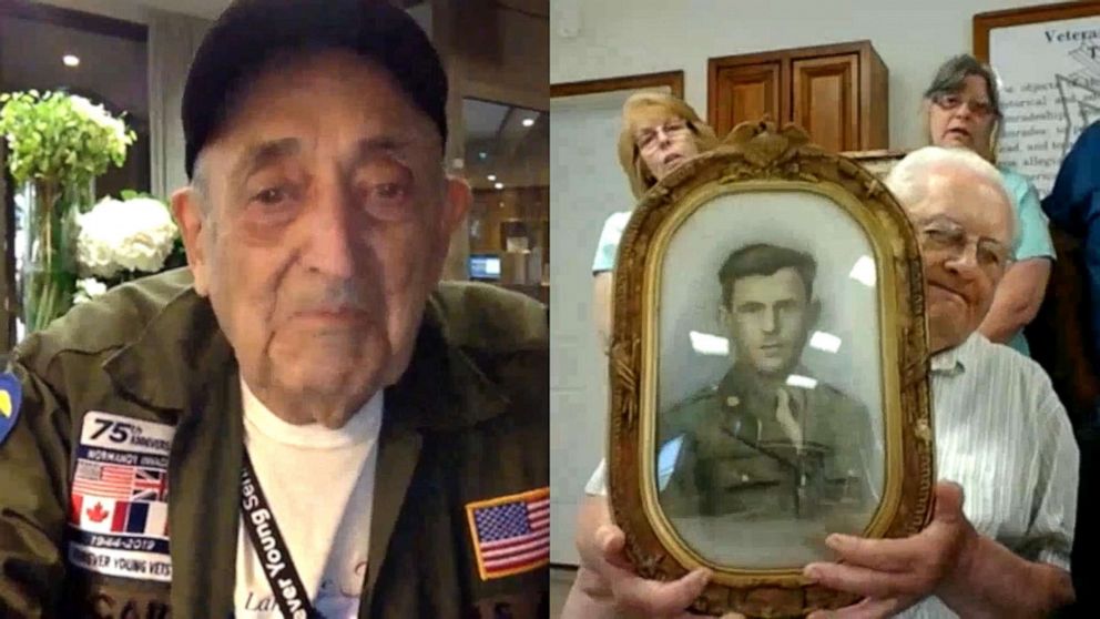 PHOTO: World War II veteran Onofrio Zicari , 96, connected with the family of friend Donald E. Simmons, who died on D-Day, after a relative saw his story on "World News Tonight With David Muir" last week.