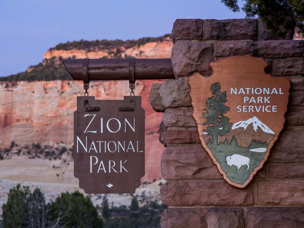 PHOTO: The east entrance to Zion National Park is viewed along the Mount Carmel Highway, Nov. 6, 2018 in Zion National Park, Utah.