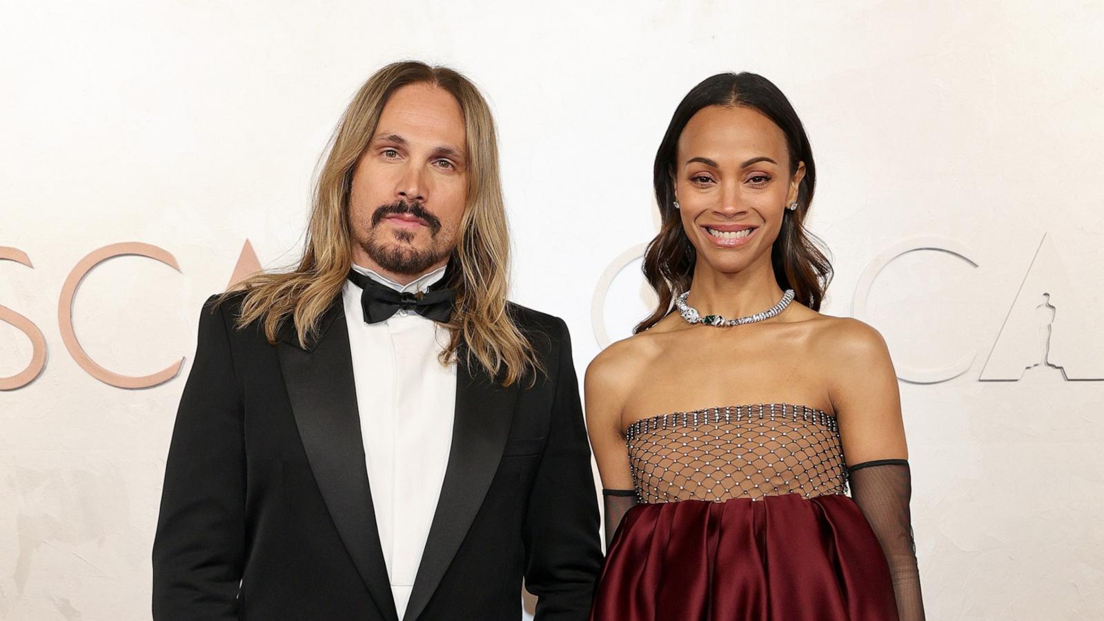 PHOTO: Marco Perego Saldana and Zoe Saldana attend the 97th Annual Oscars at Dolby Theatre, on March 2, 2025, in Hollywood, Calif.