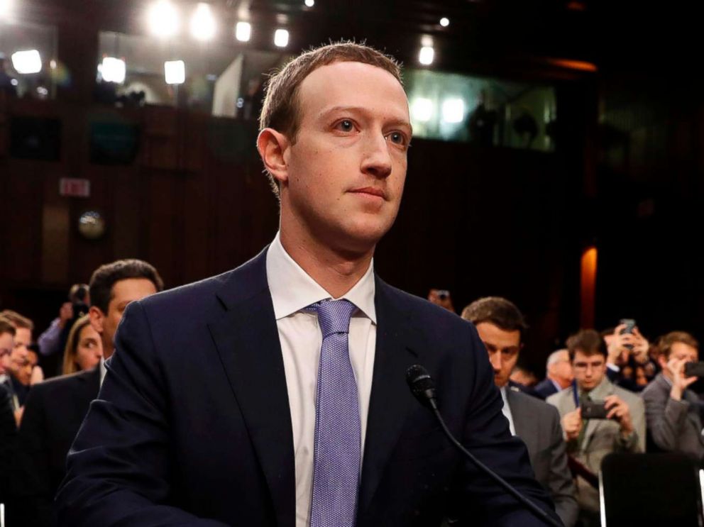 PHOTO: Facebook CEO Mark Zuckerberg arrives to testify before a Senate Judiciary and Commerce Committees joint hearing regarding the company's use and protection of user data, on Capitol Hill in Washington, April 10, 2018.