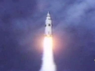 PHOTO: Archival ABC News footage of the Apollo 11 moon landing.