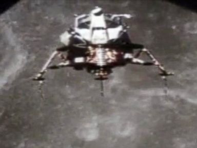 PHOTO: Archival ABC News footage of the Apollo 11 moon landing.