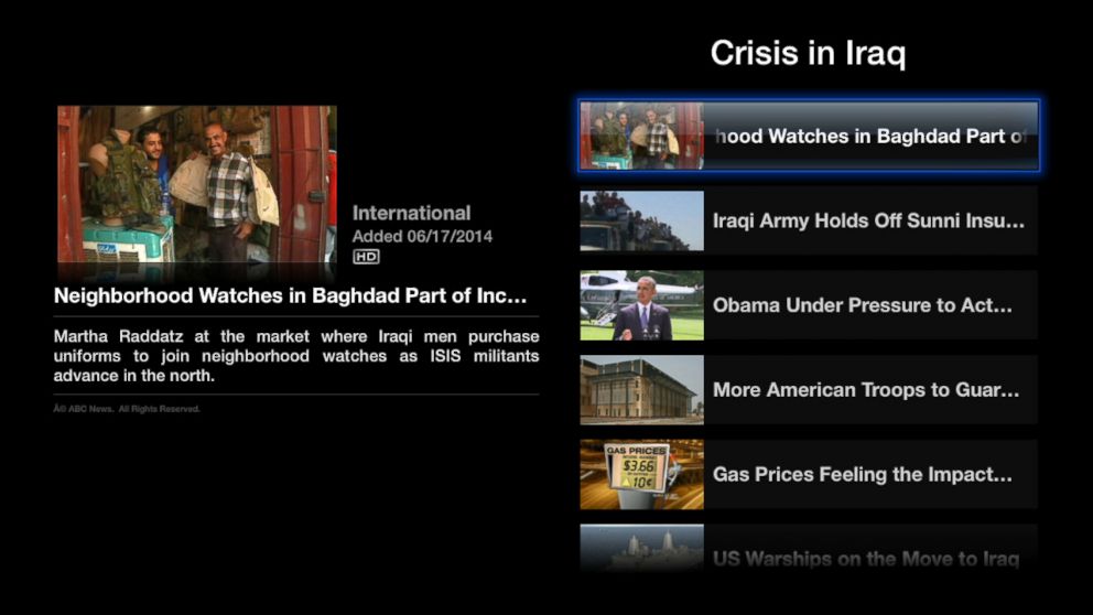 PHOTO: ABC News on Apple TV.