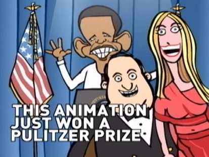 VIDEO: Diane Sawyer talks to Pulitzer Prize-winning political animator Mark Fiore.