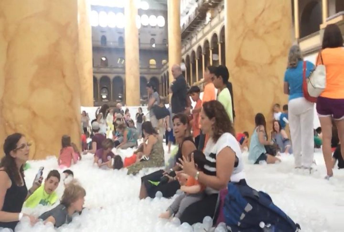 PHOTO: A giant ball pit has taken over the Great Hall of the historic National Building Museum in the nation's capital.
