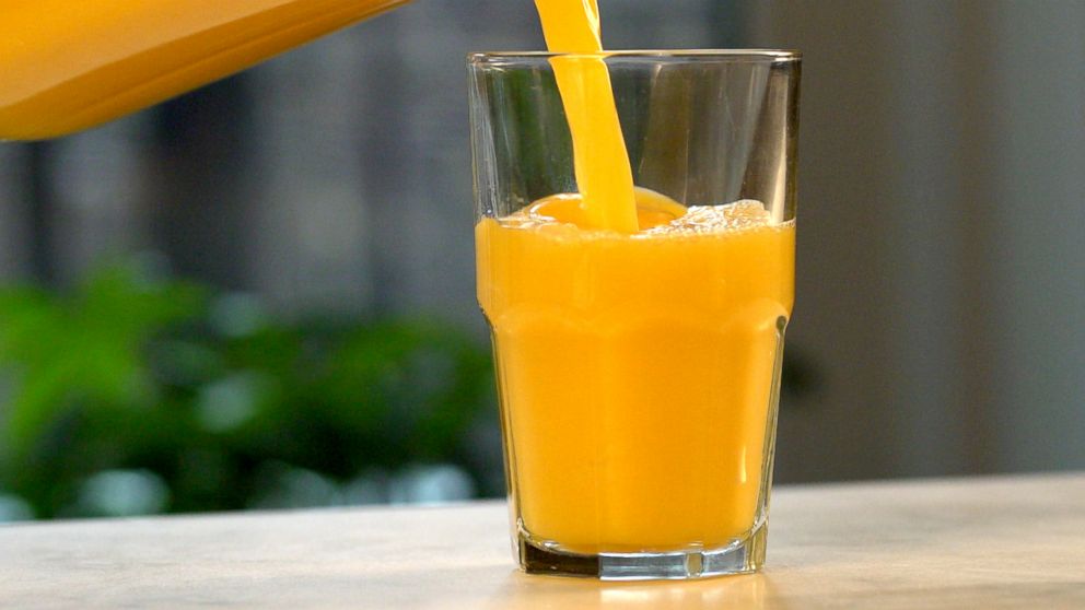 It takes at least two oranges to produce a single 8 ounce glass of orange juice.