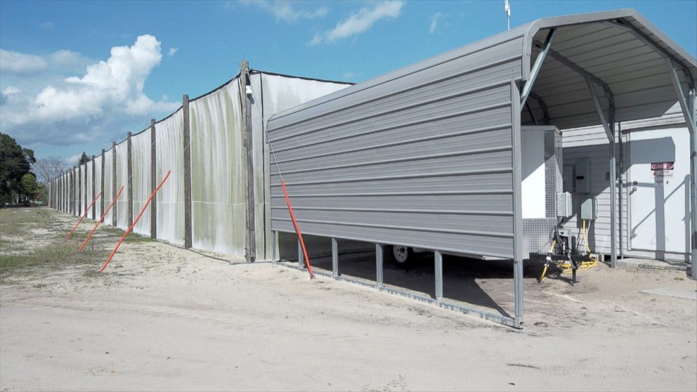 PHOTO: The University of Florida has implemented a screenhouse that blocks out the bug that is spreading citrus greening disease. 