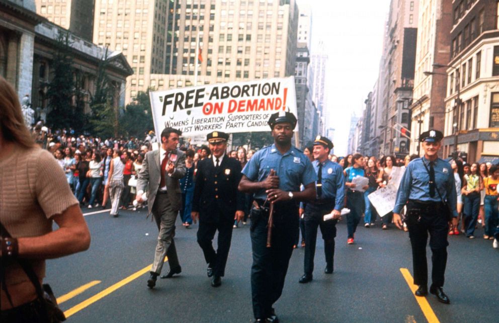 PHOTO: Women's liberation groups march down Fifth Avenue and will end with the rally at Bryant Park in New York, Aug. 26, 1970.