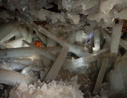 Return to Crystal Cave Picture | Formations Examined in New Cave at ...