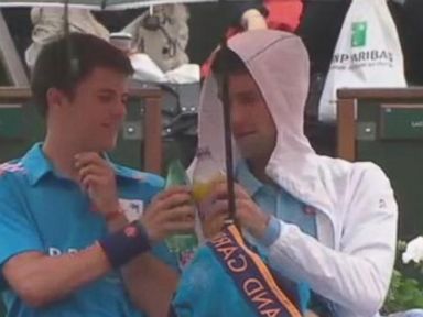 Novak Djokovic Bonds With Ball Boy