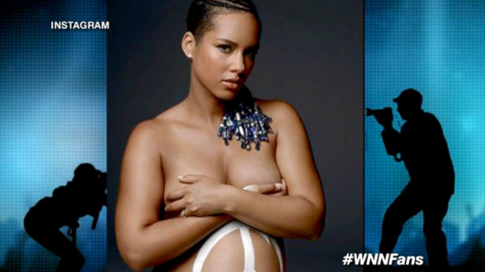 Pregnant Posing Nude - Why Alicia Keys Posed Nude While Pregnant