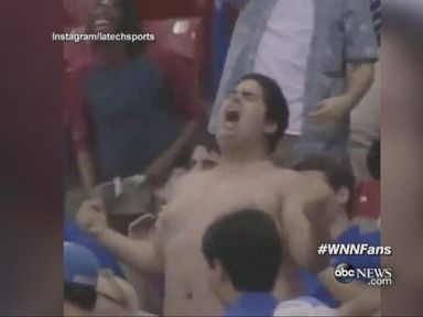 VIDEO: A Louisiana Tech fan was so excited his team won, he ripped his shirt off Hulk-style.