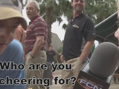 Pint-Sized Reporter Interviews Basketball Fans